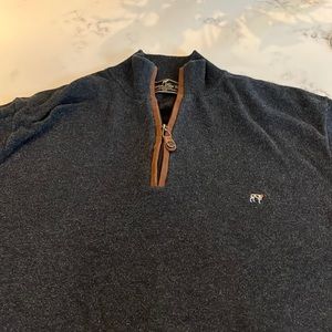 Southern Point The Hayward Zip Gray & Brown Pullover